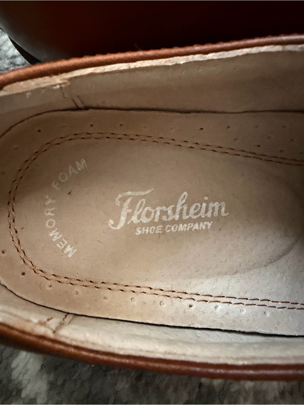 Florsheim Boys' Tan Leather Lace-Up Dress Shoes - Picture 3 of 7